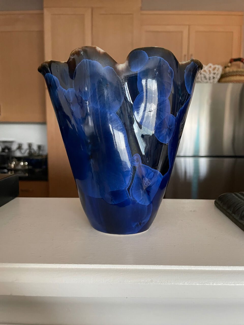 Glass Vase blue